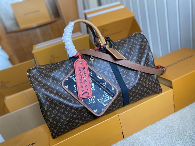 Top original M56855 small flower M56856 black flower Keepall Bandouliere travel
