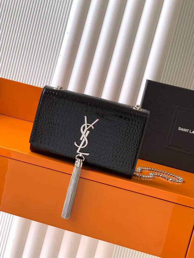 Crocodile pattern Kate~Classic crossbody chain bag original leather version new