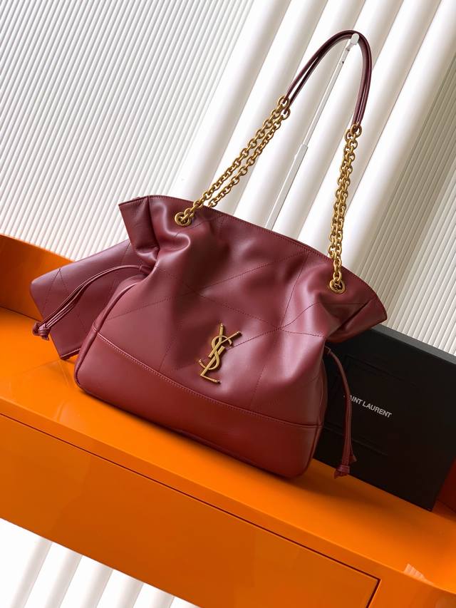 Ysl New small Jamie 4.3 Large Pochon sheepskin underarm bag. The designer really