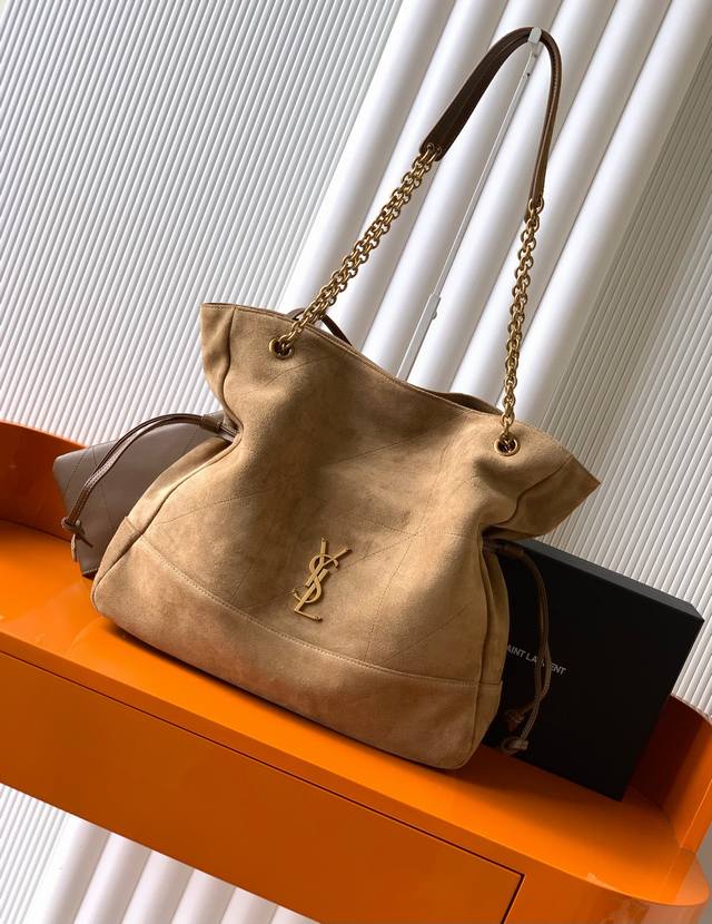 Frosted gold leaf brown The new upgraded version of Ysl's new Jamie 4.3 Large Po