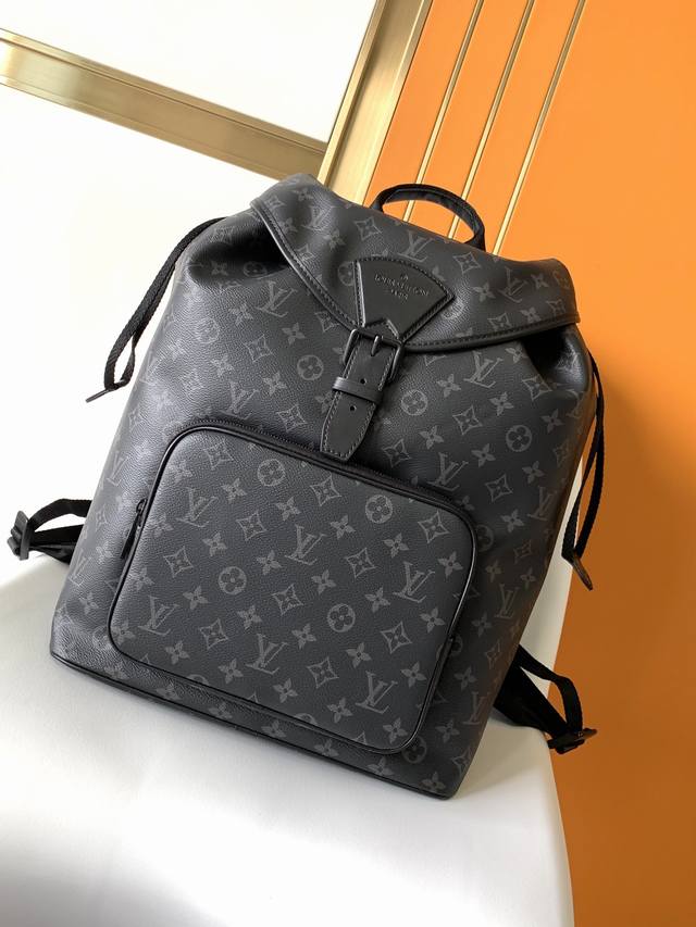 M46683 Top-quality original Montsouris backpack in Monogram Eclipse canvas with