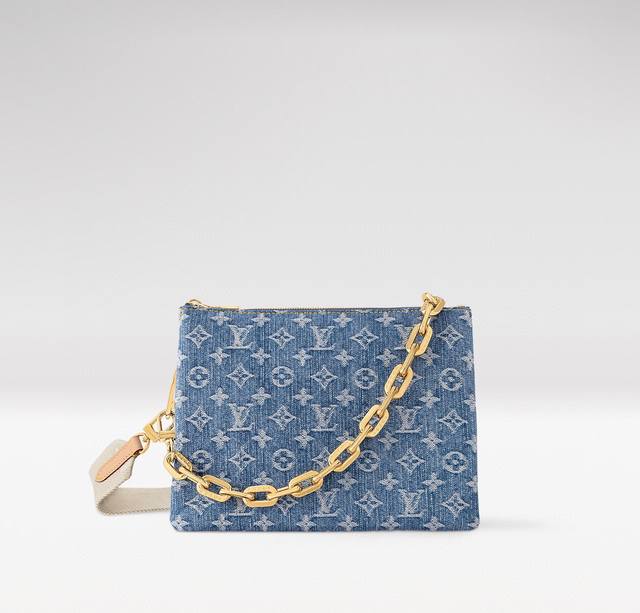 Price adjustment, top original single M24564 This Coussin small handbag is made