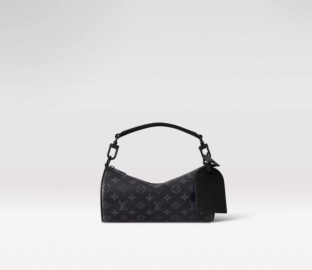 Top original single M46796 Small black flower cylinder bag Men's bag series Thi