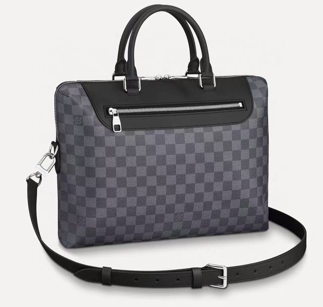 Top original N48260 Black M54019 old flower Porte-Documents Jour briefcase is m