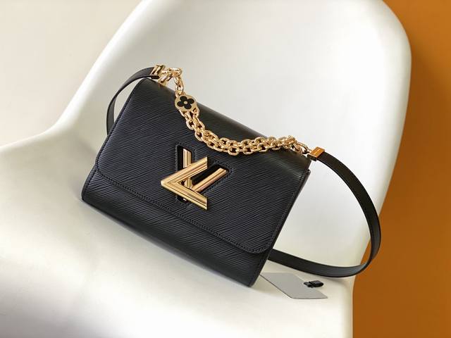 Top original M59402 Black M59403 Beige This Twist medium handbag is a new doubl