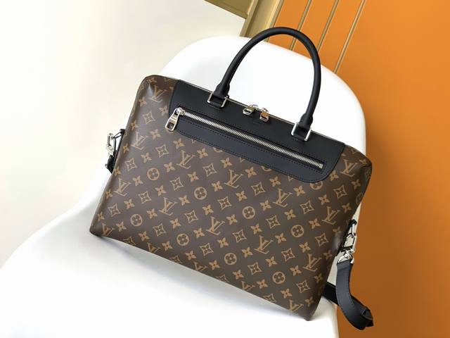 Top original N48260 Black M54019 old flower Porte-Documents Jour briefcase is m