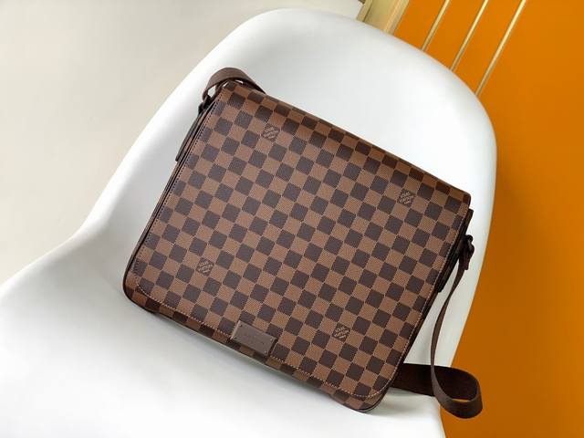 Top original District medium handbag with large capacity N41212 brown and black