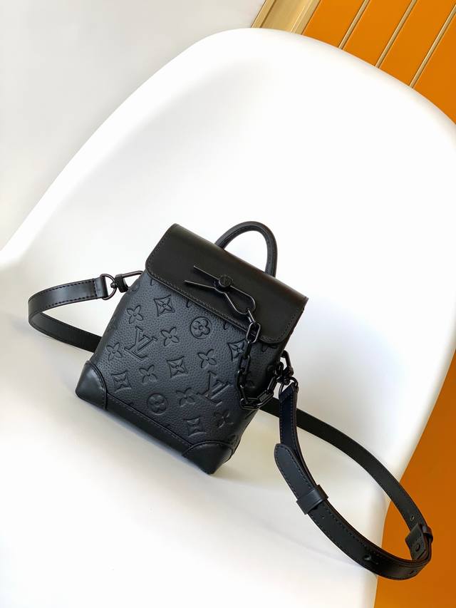 Top original M82772 Full leather embossed black M82774 Black flower This Nano S