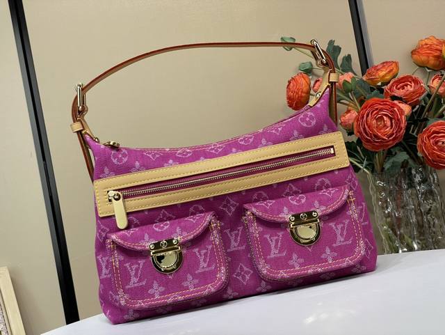 Top original replica exclusive real shot Vintage used shoulder handbag M95212 R