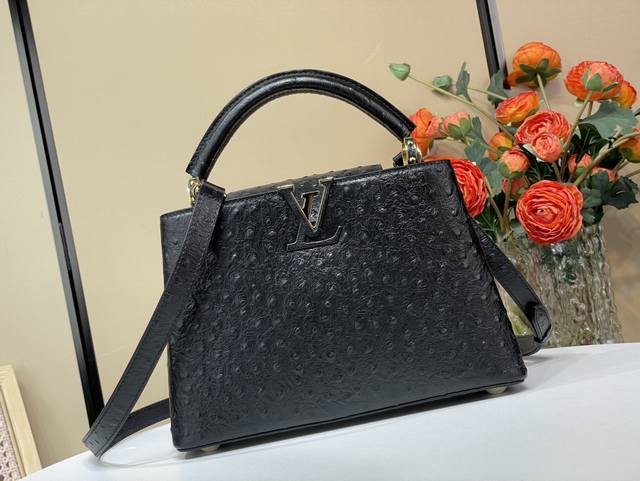 Top original replica exclusive real shot Capucines Bb handbag N48865 24713 Black