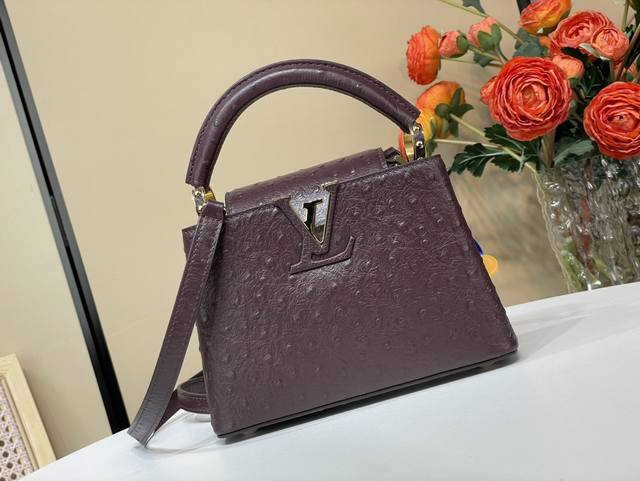 Top original replica exclusive real shot Capucines mini handbag N48865 24713 Mar