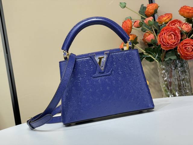 Top original replica exclusive real shot Capucines mini handbag N48865 24713 Dar