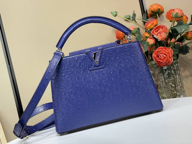 Top original replica exclusive real shot Capucines Bb handbag N48865 24713 Dark