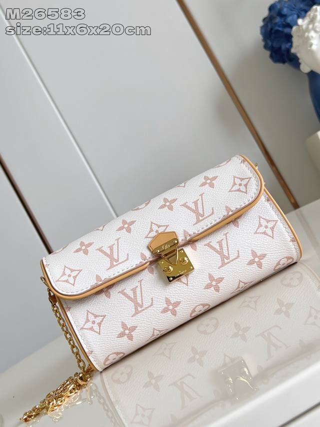 Factory Price P Top Original M26583 White Flower This Pochette Camille handbag
