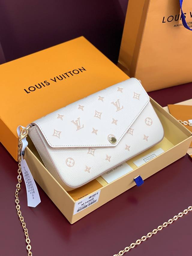 Factory Price P M14968 Dip-dyed! Chip version! Pochette Felicle chain bag! This