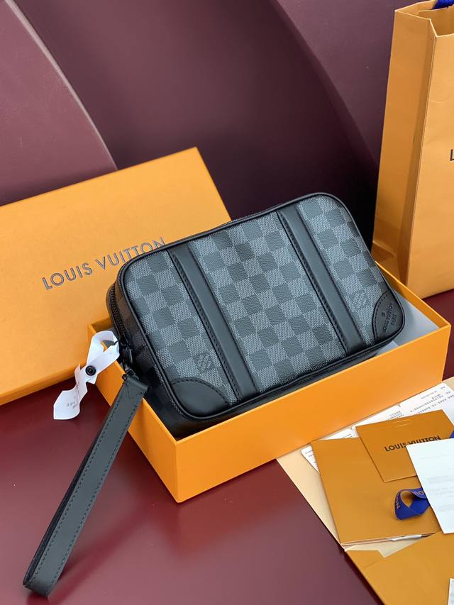 Factory Price P N82076 Black Grid! Chip Edition! Pochette Kasai Clutch This Kas