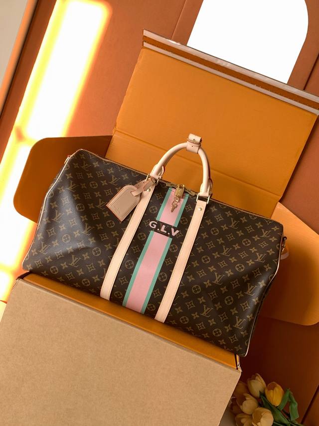 Factory price P Special grade Mb original leather chip version Keepall Bandouli