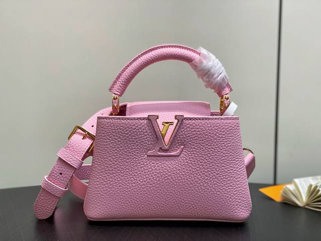 Factory Price P Top Original M24545 Jasmine Pink Full Leather Cap Na Ying Serie