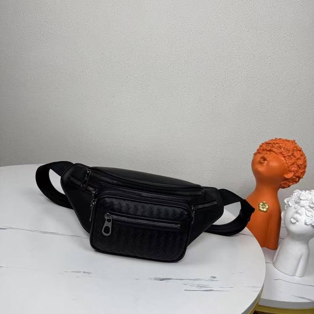 Bv The latest men's waist bag original quality official website uses top waxed c
