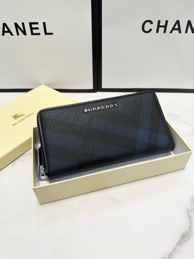 Color Black Size 20X10 Burberry new men's handbag original cowhide, first-class