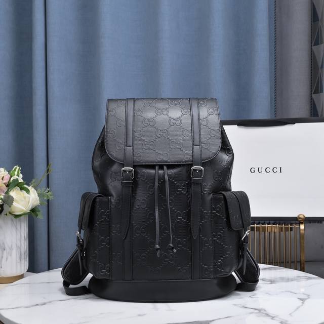Original official website 450459 Gucci Signature leather classic backpack, with