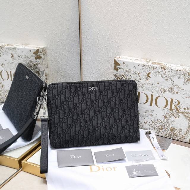 Original quality Dior Oblique Clutch with counter picture box Model: A251 A5 Cl