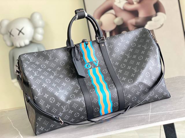 Model 01951 Virgil Abloh brings the Basketball Keepall 55 travel bag from the b