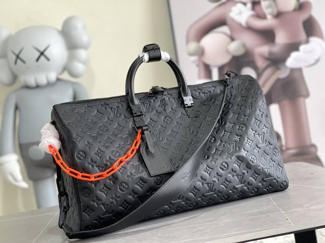 Original top-grade original M44470 Full leather embossing This Keepall is made o