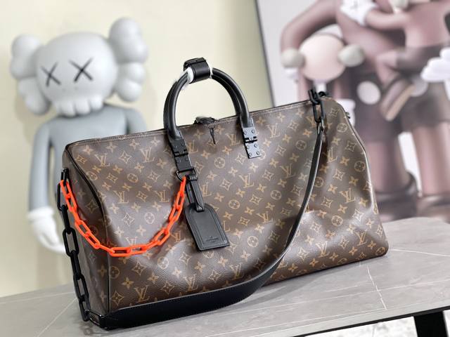 original order! M44471 flower M53263 embossed Keepall 50 Men's Artistic Directo