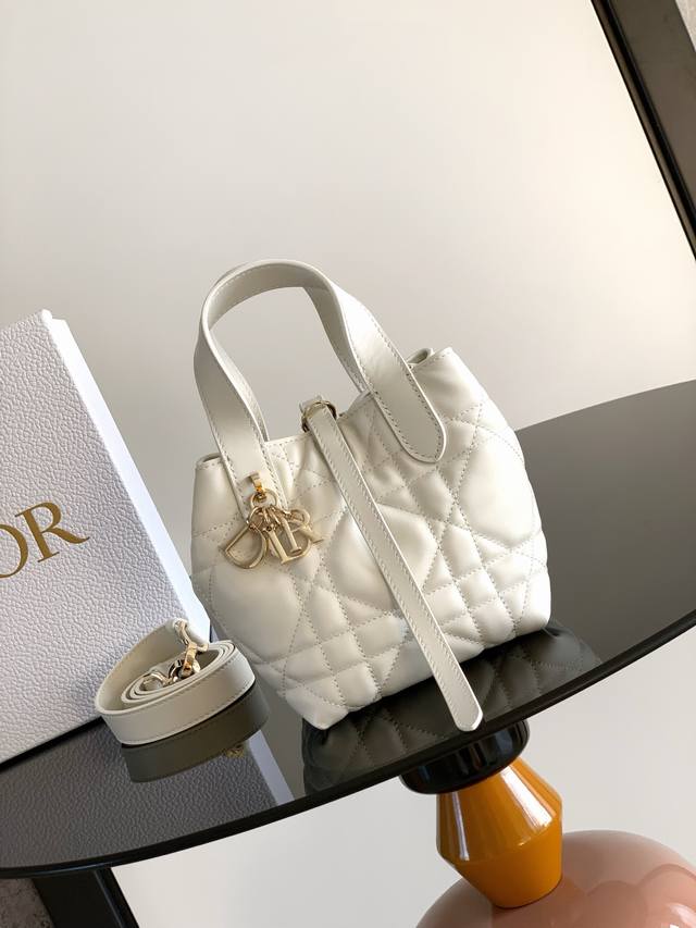 This miniature Dior Toujours vertical bag is a new addition to the Fall 2025 re