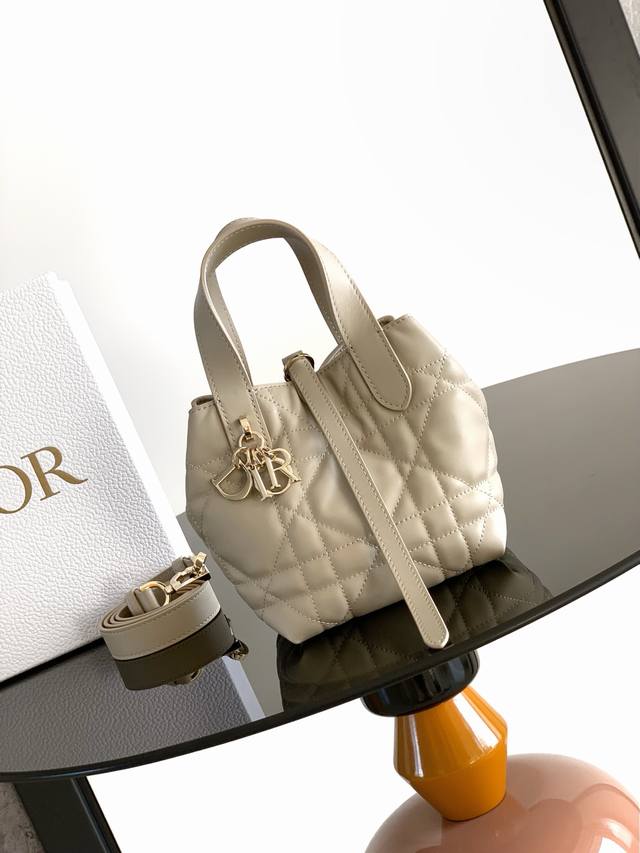 This miniature Dior Toujours vertical handbag is a new product in the Fall 2025