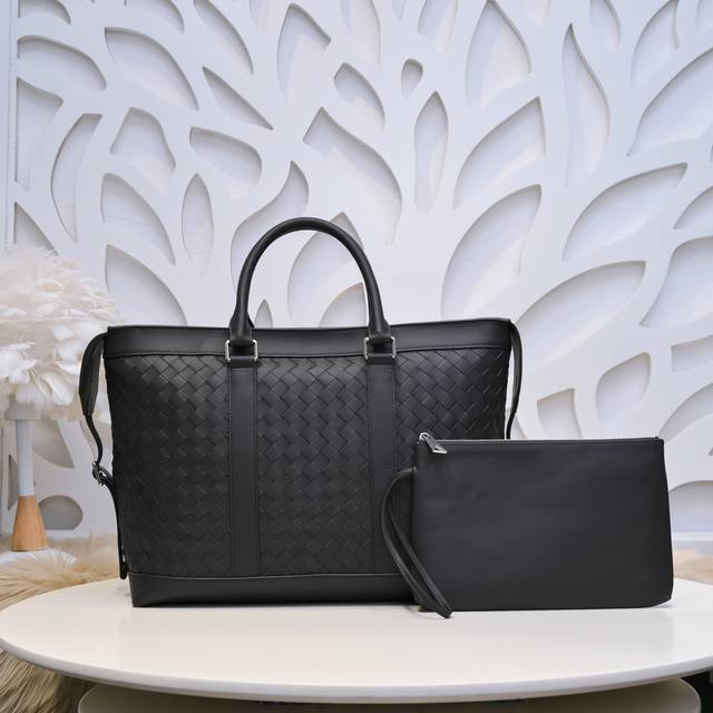 Bv-The latest men's travel bag, handbag with clutch, original quality, official
