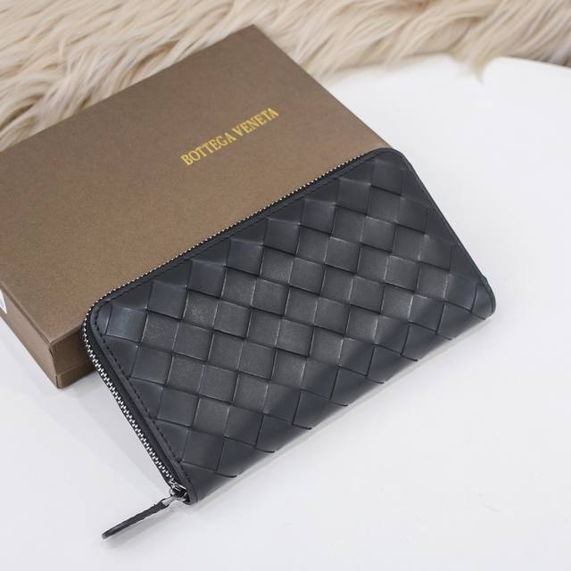 Bv-The latest men's zipper wallet. Original quality. Official website. Use top w