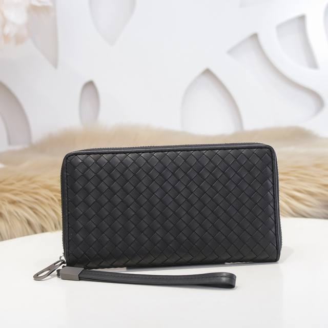 Bv-The latest men's zipper wallet. Original quality. Official website. Use top w