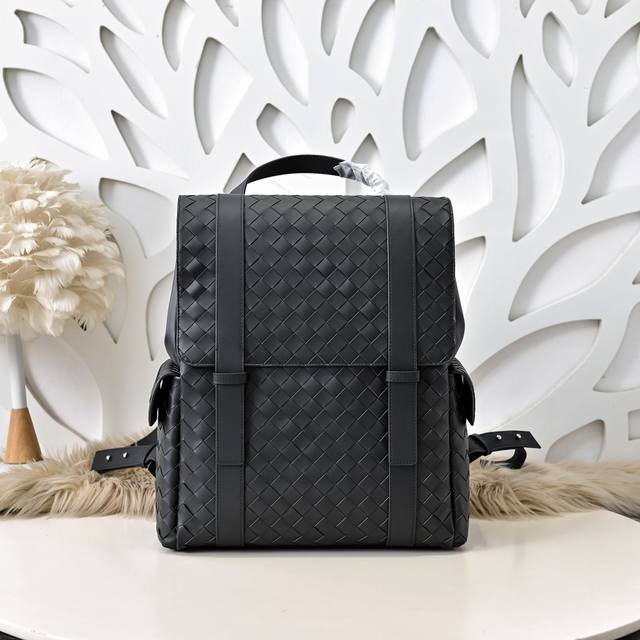 Bv-Latest backpack Official website Synchronous use of top waxed cowhide Super f