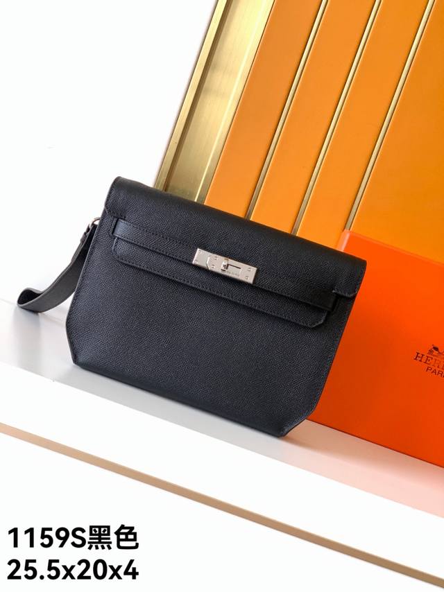 Handbag model: 1159S# Black top-grade original goods Emma Italy special hand-su