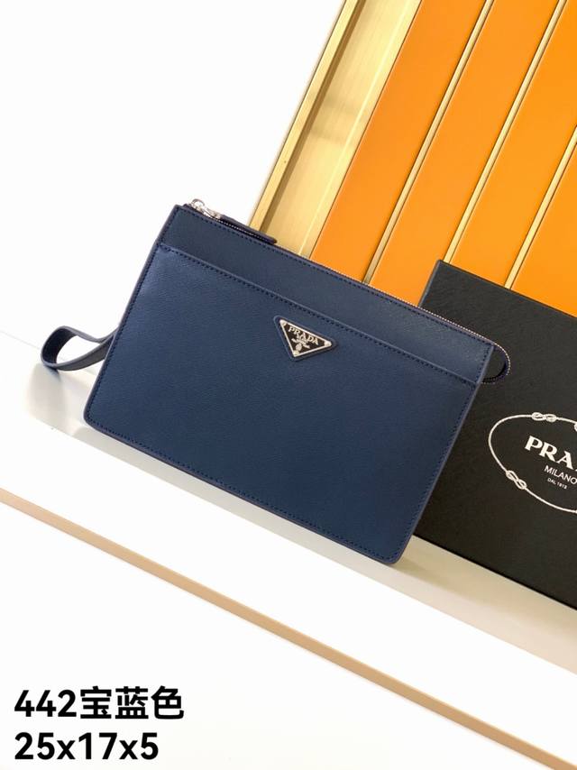 original handbag: 442# royal blue top original Prada counter latest model, high