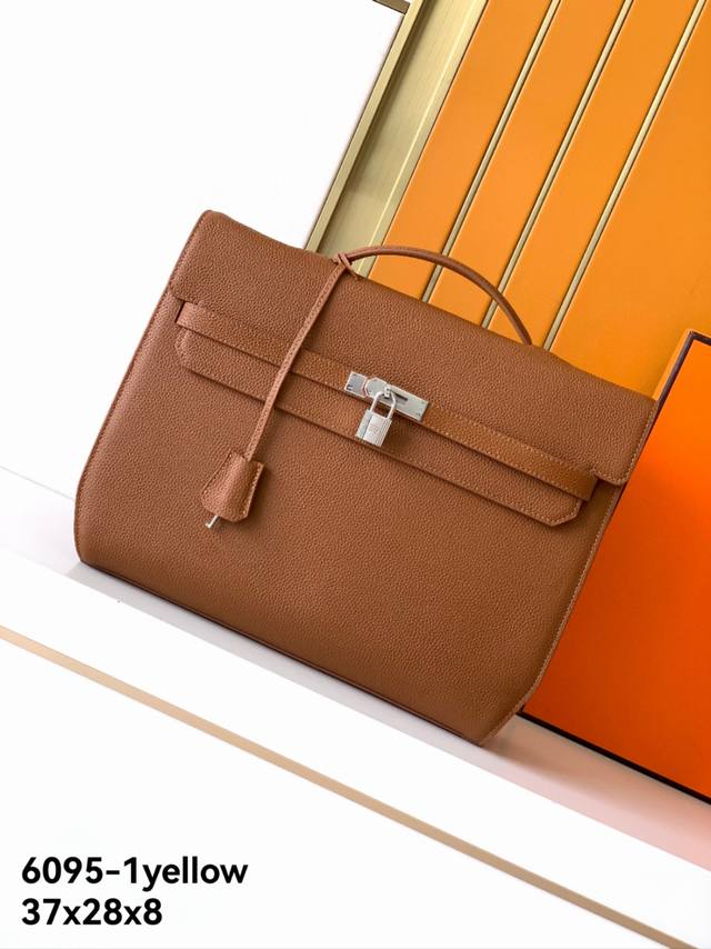 New briefcase model: 6095-1# Yellow top-grade original goods Emma Italy special