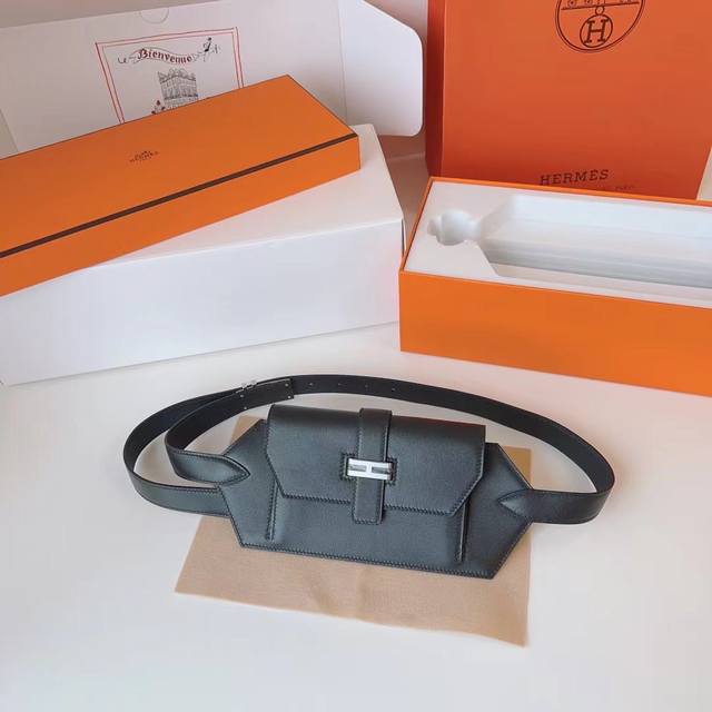 Top counter mouse hard goods 24 new Hermes Hermes Elan Pocket 24 Belt autumn an