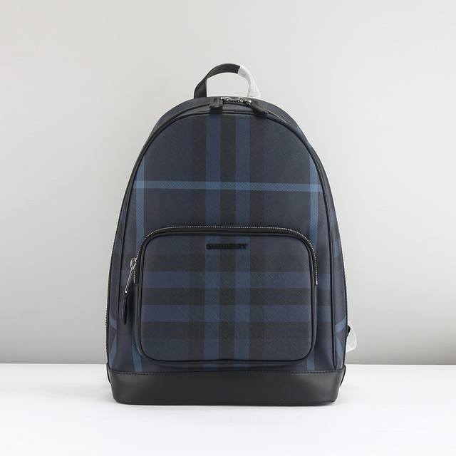Top version Original leather Burberry's latest backpack adopts the iconic checke