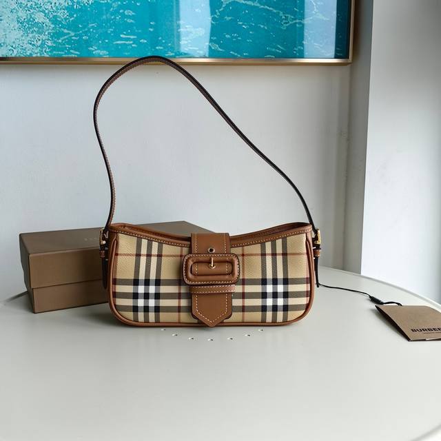 Top version original leather top grade Burberry crossbody bag, made in Italy, d