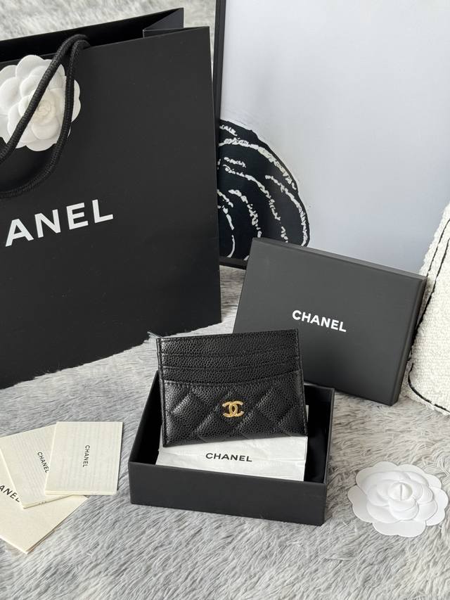 Chanel 2025 New card holder lambskin Seven card slots for coins Made of imported