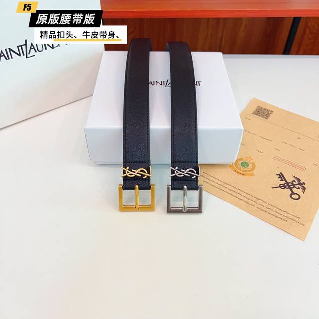 Original quality punching Brand: Ysl women's Color: black Buckle: gold and silve