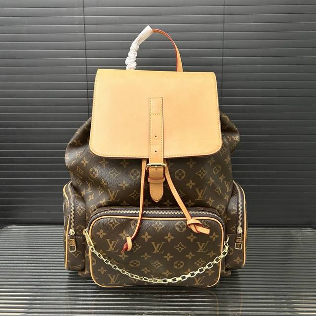 Louisvuitton Louis Vuitton Lv Trio Backpack Men's School Bag Backpack Computer B
