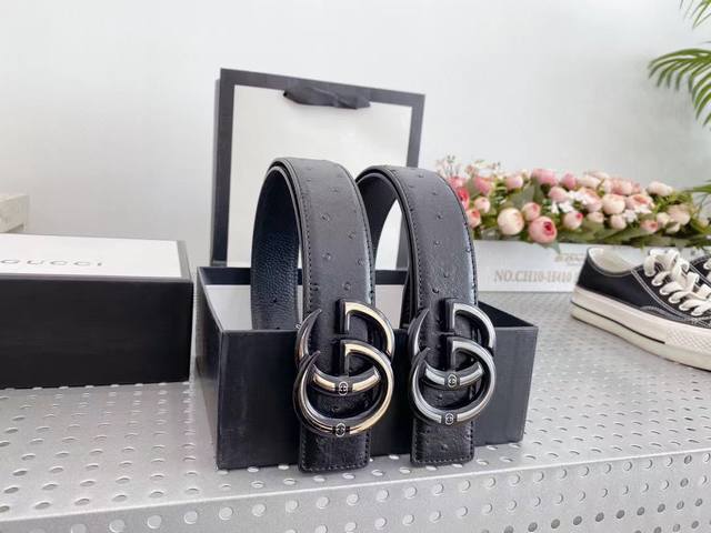 Gucci 3.8 width big hit Gucc full set of packaging gift box belt, whether it is
