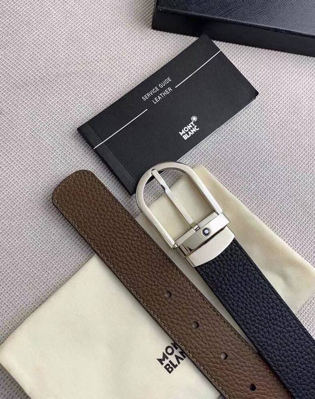 Brand: Montblanc Original Hardware Series Grade: Original Litchi Grain 3.5Cm Th