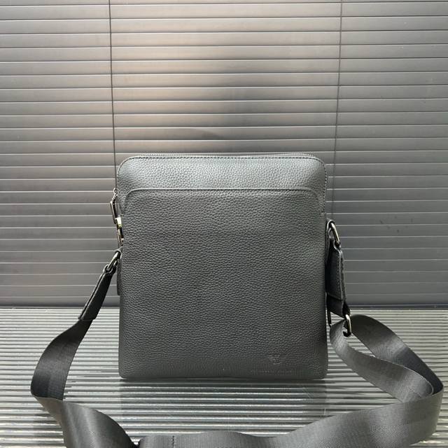 Armani Armani combination lock leather briefcase men's bag shoulder messenger ba