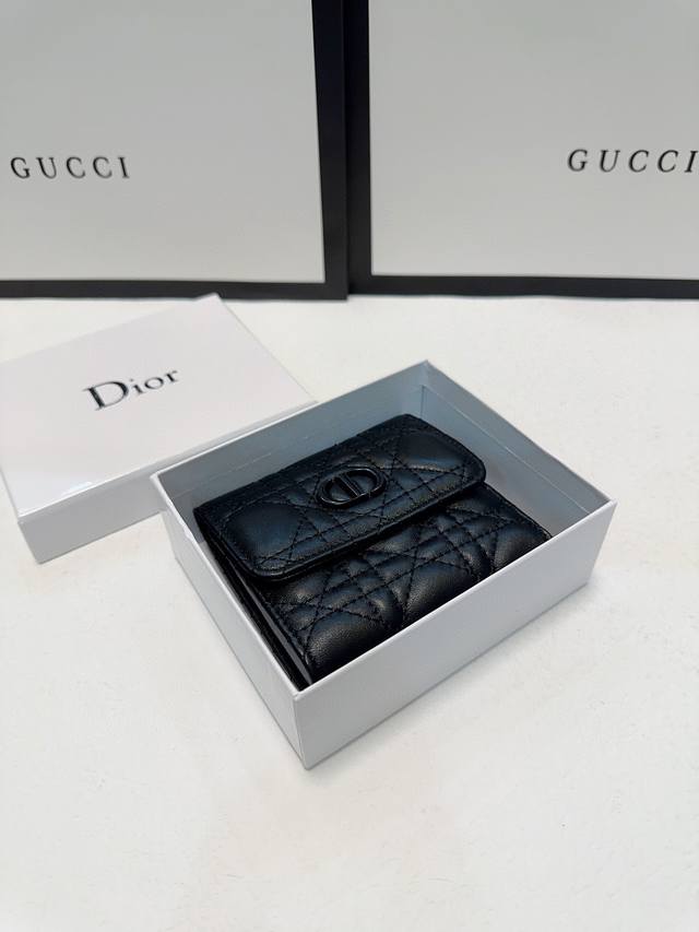 Color Black Size 11X10 Dior counter synchronization fashion wallet, high-qualit