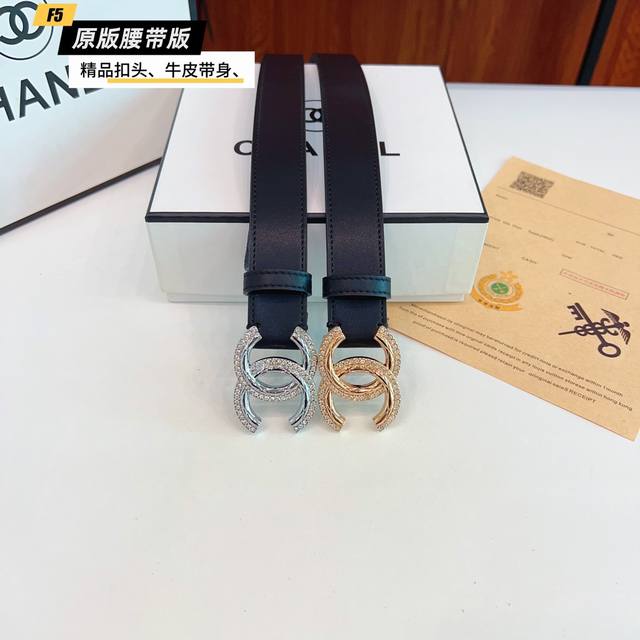 Original quality punch card Brand: Chanel C women's Color: black Buckle: gold an