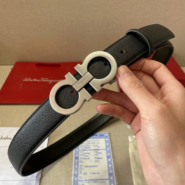 Brand: Ferragamo Steel buckle Grade: Original private goods. Imported top layer